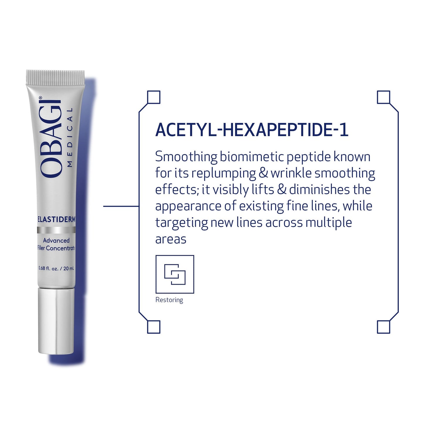 Obagi ELASTIderm Advanced Filler Concentrate – Clinically Proven Non-Injectable Filler with Biomimetic Peptide Technology that Firms Skin & Reduces the Appearance of Fine Lines & Wrinkles – 0.68 oz