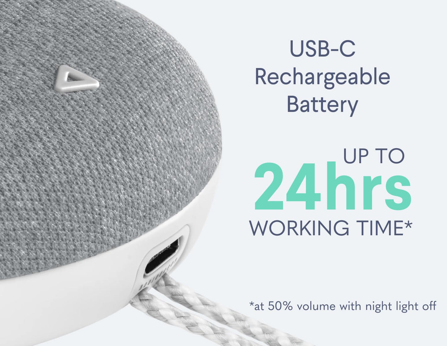 SNOOZ Go 2 Portable White Noise Sound Machine |12 Soothing Sounds | 3-in-1 Bluetooth Speaker & Night Light | Rechargeable Travel Sleep Aid for Adults, Kids | Baby Registry | Bedroom Essential