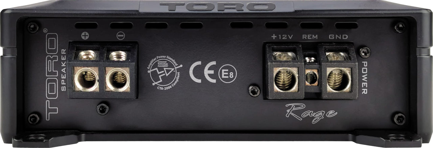 Toro Audio R4F 1000 Watts RMS / 2500w MAX Monoblock Car Amplifier | Full-Bridge Class-D Subwoofer Amp, High-Efficiency Bass Power, 1 Ohm Stable Design, Variable Low-Pass Crossover