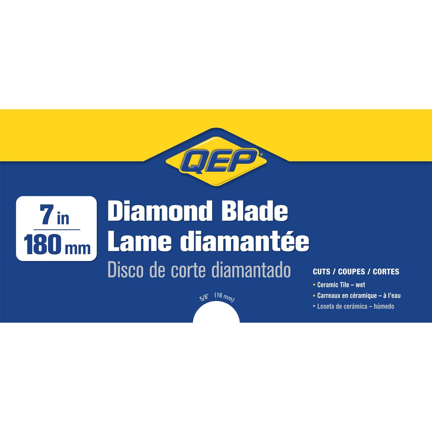 SKIL 7-Inch Wet Tile Saw (3540-02) and QEP 7" Continuous Rim Diamond Blade