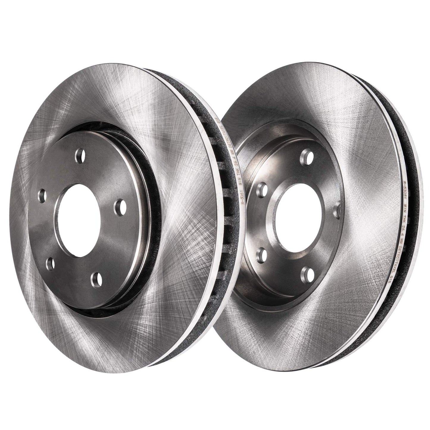 Detroit Axle - Brake Kit for 04-08 Toyota Prius Replacement 2004 2005 2006 2007 2008 Disc Brake Rotors Ceramic Brakes Pads Front and Rear