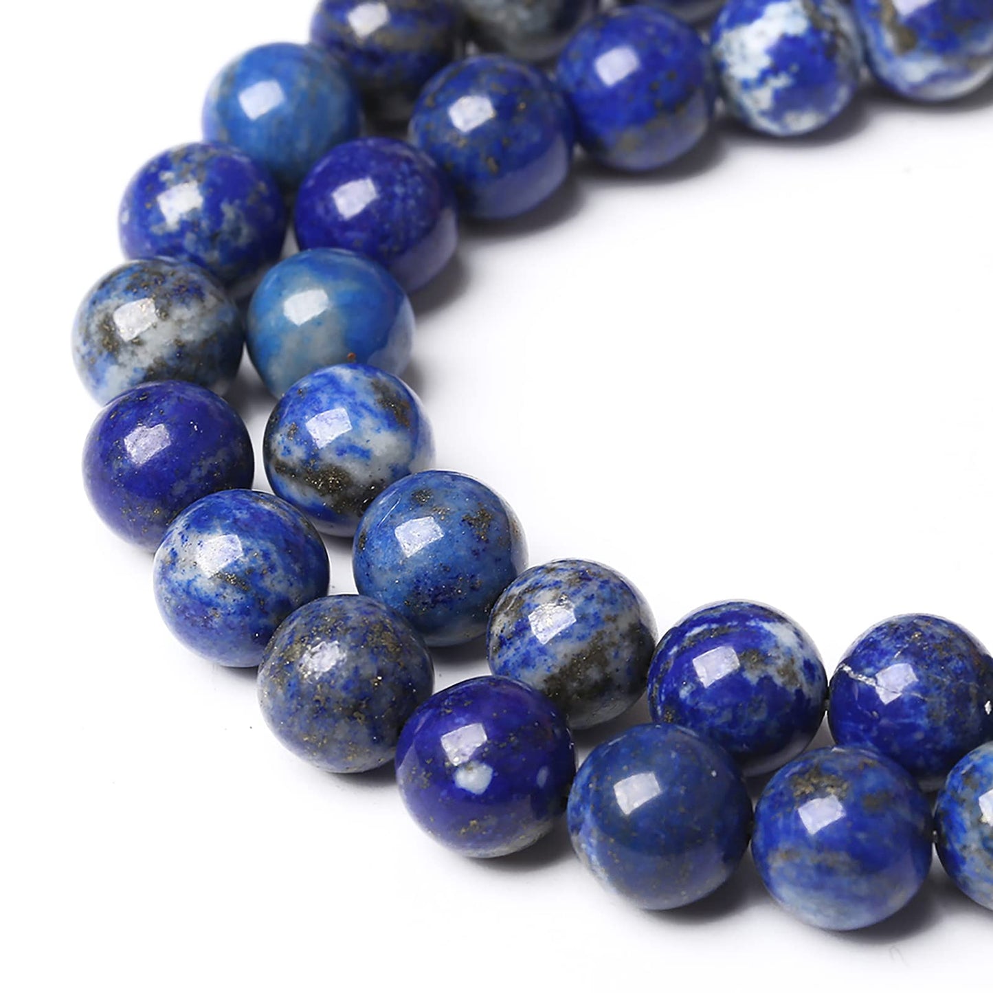 90PCS 4mm Natural Lapis Lazuli Gemstone Blue Stone Round Loose Spacer Beads for Jewelry Making DIY Bracelet Necklace 15 Inch,Energy Stone Healing Power (4mm, Lapis Lazuli)