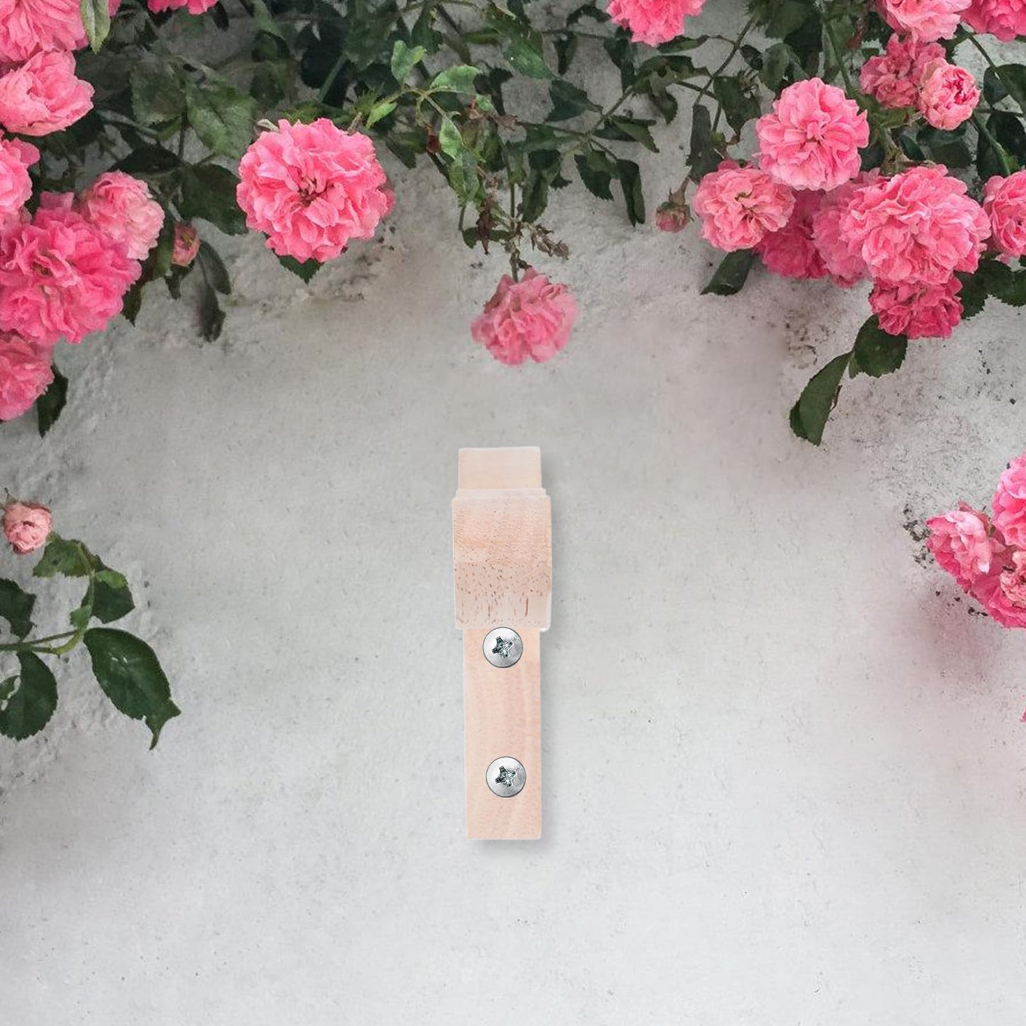 Ciieeo 2pcs Wall Hook Flower Brackets for Plants Indoor and Outdoor, Wooden Plant Hangers for Pots, Lanterns, Wind Chimes, Decorative Wall Mounted Hanging Hooks for Garden Patio