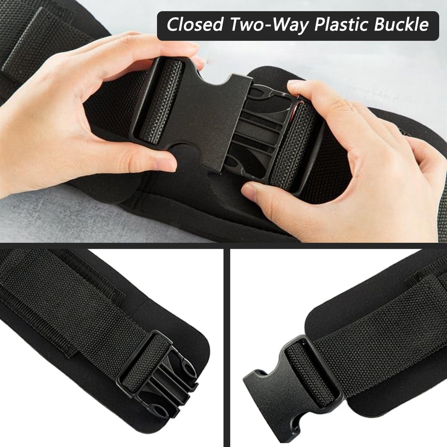 LOOEEL Adjustable Waist Belt Soft Neoprene Padded Belt with 2 Movable Rings for Cable Machines Fitness Exercise Speed Agility Resistance Training