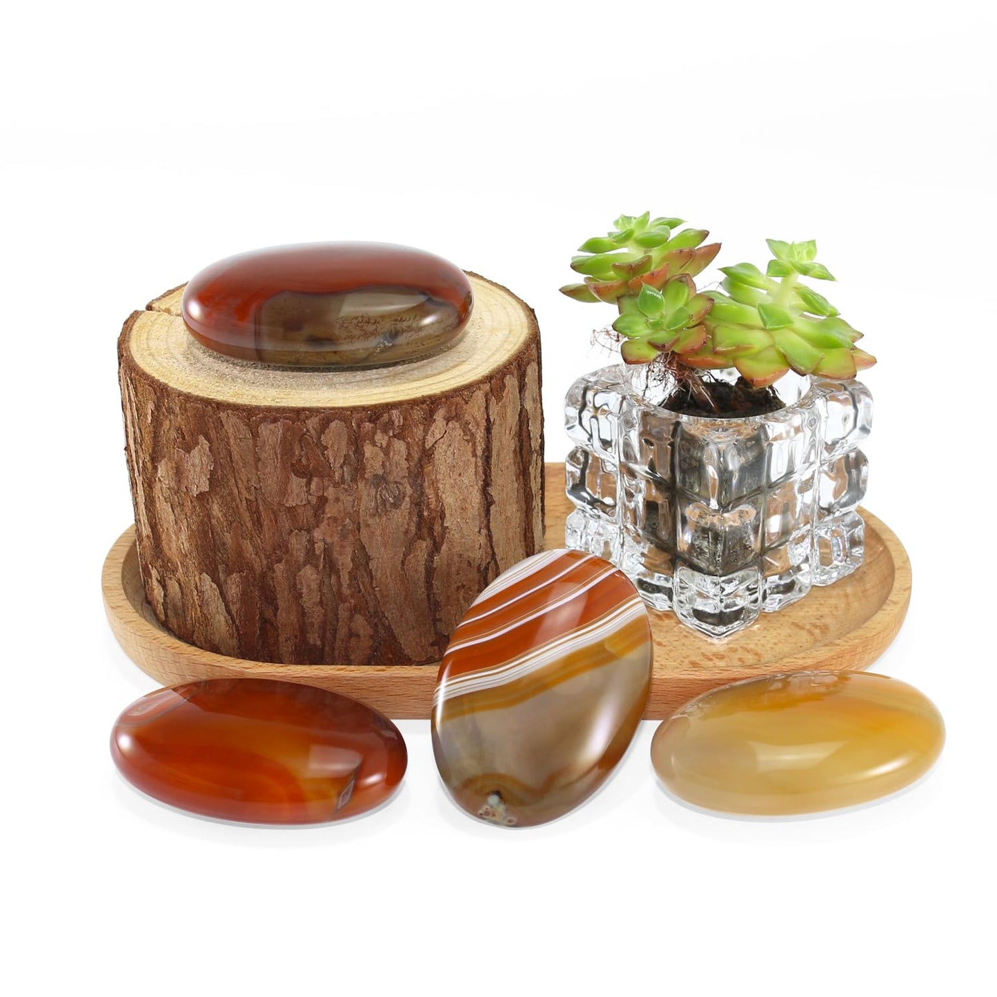 Nvzi Carnelian Crystal Palm Stone, Worry Stones, Crystals and Healing Stones, Polished Rocks, Natural Gemstones, Chakra Stones for Healing Crystals Daily Use