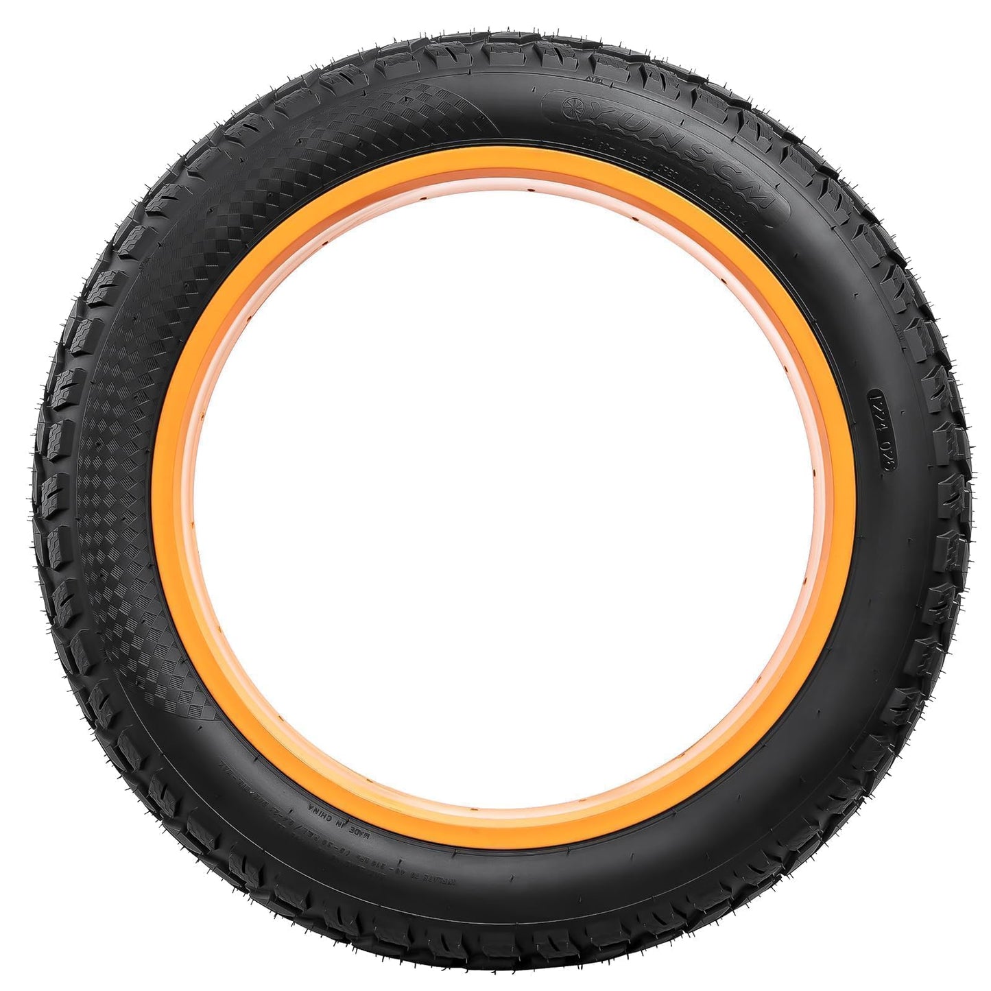 YUNSCM 2-PCS 26" Heavy Duty Fat E-Bike Tires 26 x 4.0/102-559 and 2-PCS 26"x4.0" Bike Tubes Scharder Valve Compatible with 26x4.0 26x4 E-Bike All-Terrain Directional Tread Bicycle Tires and Tubes