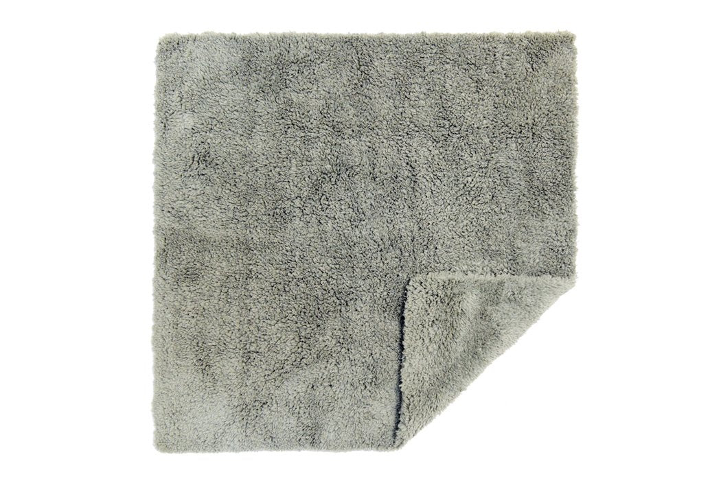 CARCAREZ Microfiber Towels for Cars, Car Drying Wash Detailing Towel with Plush Edgeless Microfiber Cloth (Grey)