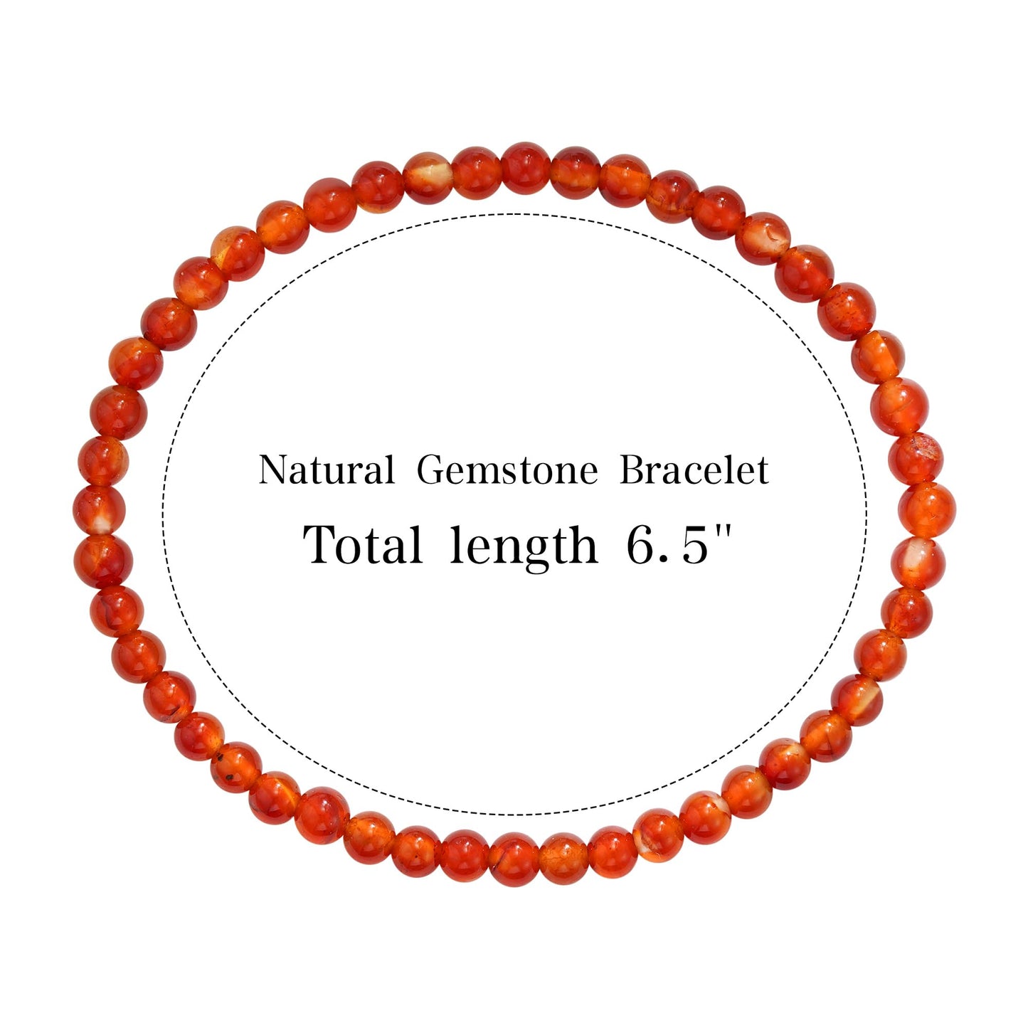 Treasure Bender Red Beaded Protection Bracelet for Women Men, Attract Good Luck and Prosperity, Natural Gemstone Healing Crystals Bracelet Jewelry Gifts for Women Men (Carnelian)