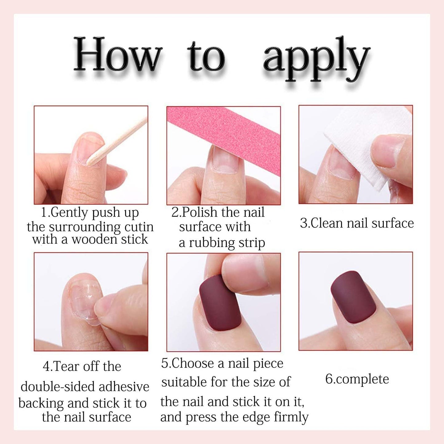 Hot Pink Press on Nails Medium Almond Fake Nails Chrome Nails Press ons with Design Reusable Artificial Nail Full Cover Glue on Nail Stick on Nails for Women Manicure 24Pcs