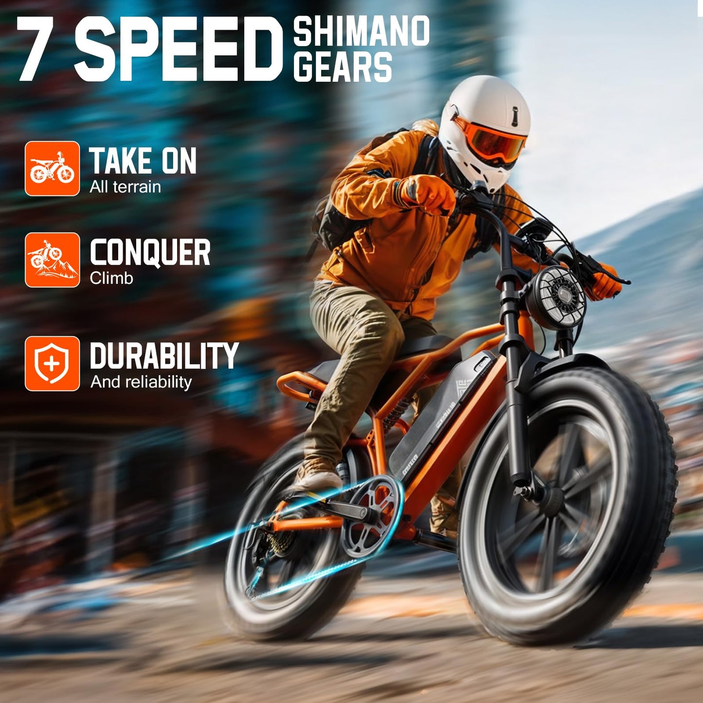 TST Electric Bike for Adults 1500W Peak 20" Fat Tire All-Terrain E-Bike 60 Miles 28 MPH Electric Dirt Bike - 48V 15 AH Battery Tested to UL 2849 Powered Electric Bicycle