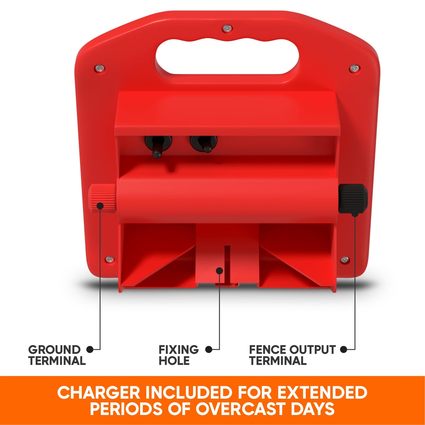 Pet & Livestock HQ - 1000ft Electric Polybraid Fence with 5 Mile Charger and 100 Insulators - 3 Product Bundle