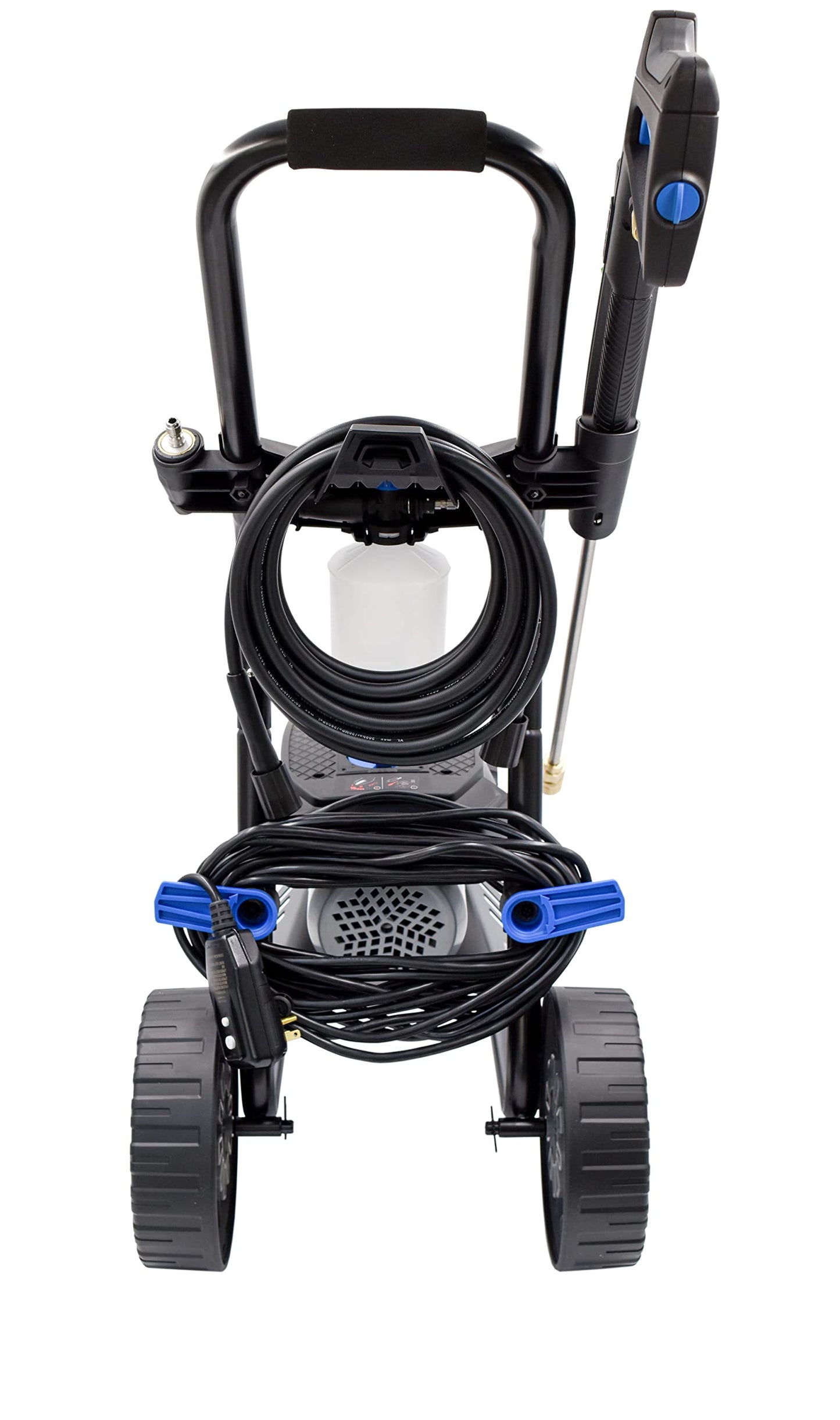 AR Blue Clean BMXP32300-BNDNZL, Includes BMXP32300 Electric Pressure Washer with Red & White 2300 PSI, 1.5 GPM, 0 & 40 Degree Spray Angle Nozzle, Trigger Gun, 25' Hose, 49 lbs, Black