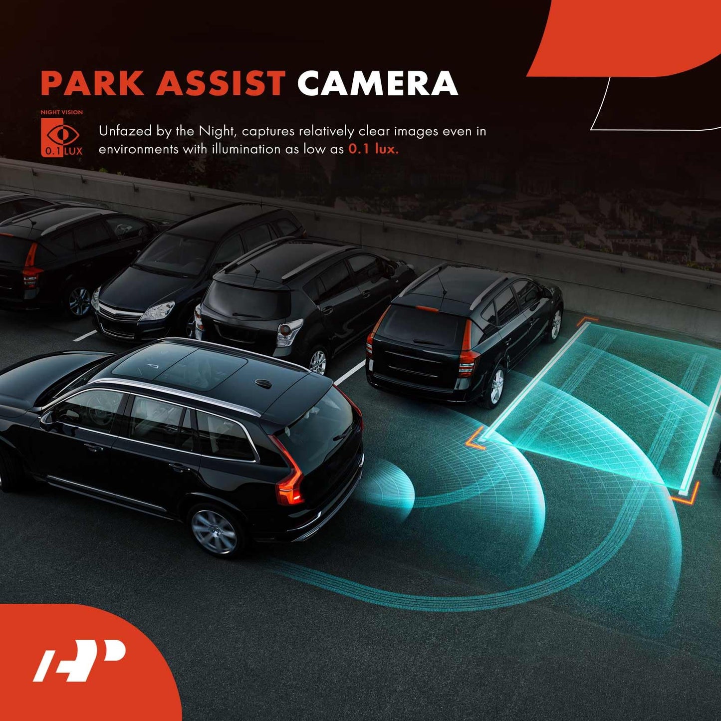 A-Premium Park Assist Camera Rear View Backup Reverse Camera Compatible with Select Toyota Models - 2017 2018 2019 Highlander - Replace# 867900E060