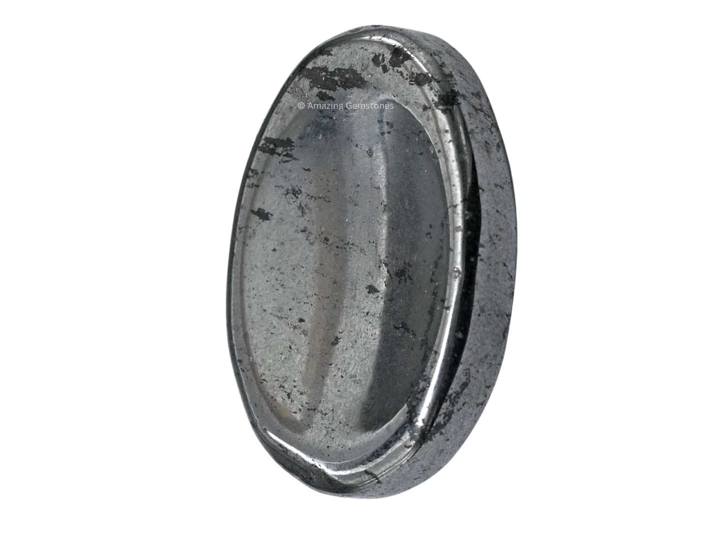 Amazing Gemstone Hematite Worry Stone Crystals and Healing Stones - Worry Stones for Stress Relief Gifts - Piedra Crystal Fidget for Meditation,Relaxation - Unique Stocking Stuffers and Birthday Gift