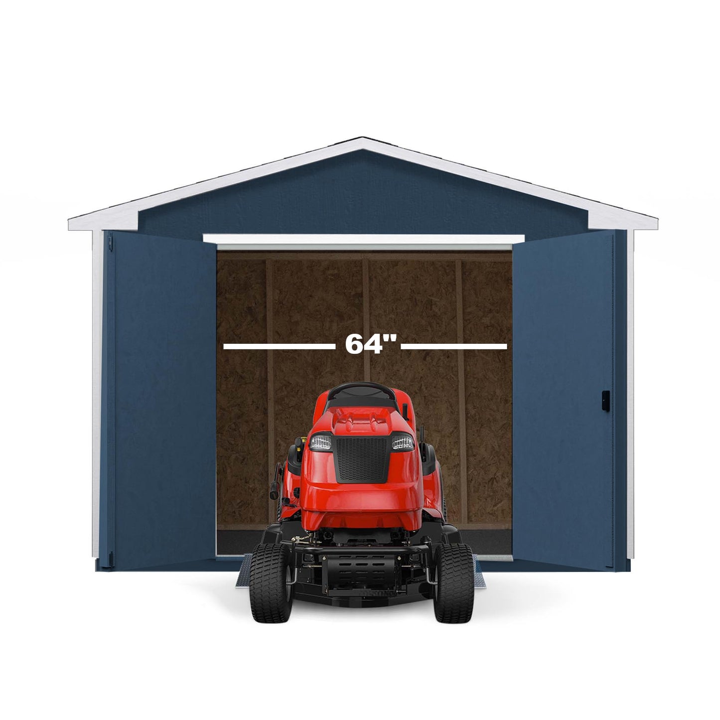 Handy Home Products Charleston Value Gable 10x16 Do-It-Yourself Wooden Storage Shed with Floor, 2x3 framing- Does not Include Paint or Roofing Shingles