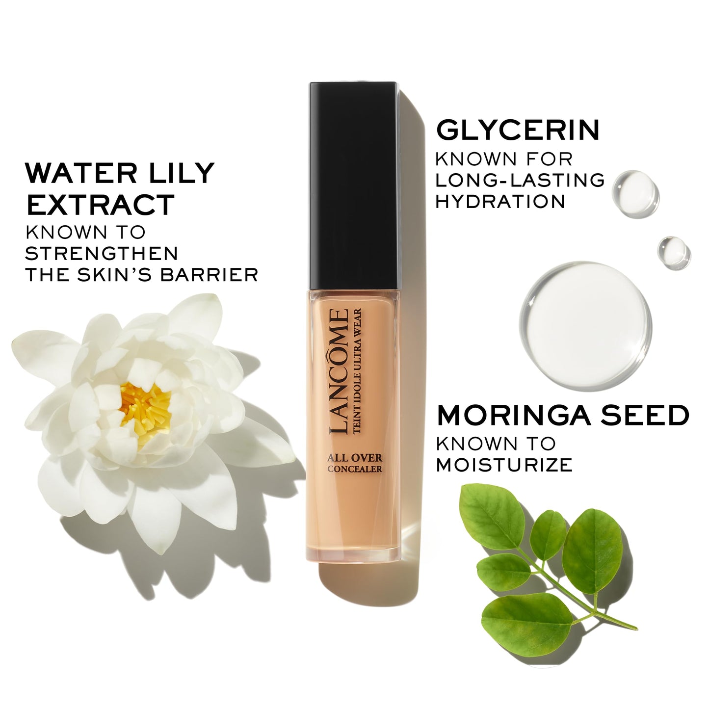 Lancôme Teint Idole Ultra Wear All Over Full Coverage Concealer - Natural Matte Finish & Lightweight Under Eye Concealer - Up To 24H Wear - 350 Bisque Cool