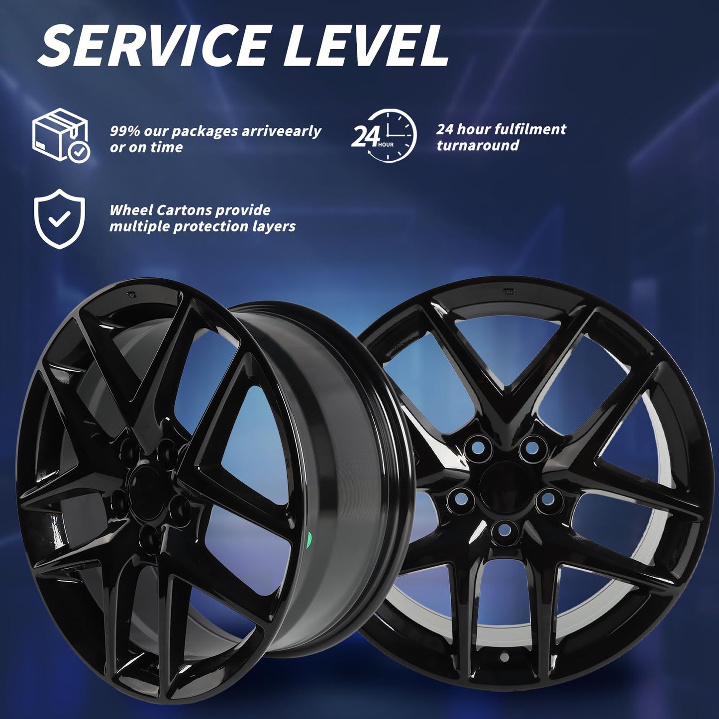 LUNEGUE New 18" 18x8" Replacement Alloy Wheel Rim Fits for 2022 2023 2024 Honda Civic Sport Direct Fit Alloy Rims, ALY10393U45N, OE Direct Fit Replacement Rim