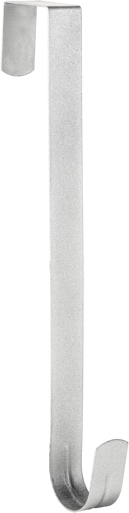 Wreath Hanger for Front Door, Slim Over The Door Hook, Easy to Use and Reusable Holiday Wreath Holder for Christmas, Thanksgiving, Halloween and Daily DÃ©cor (12" Silver, 1)
