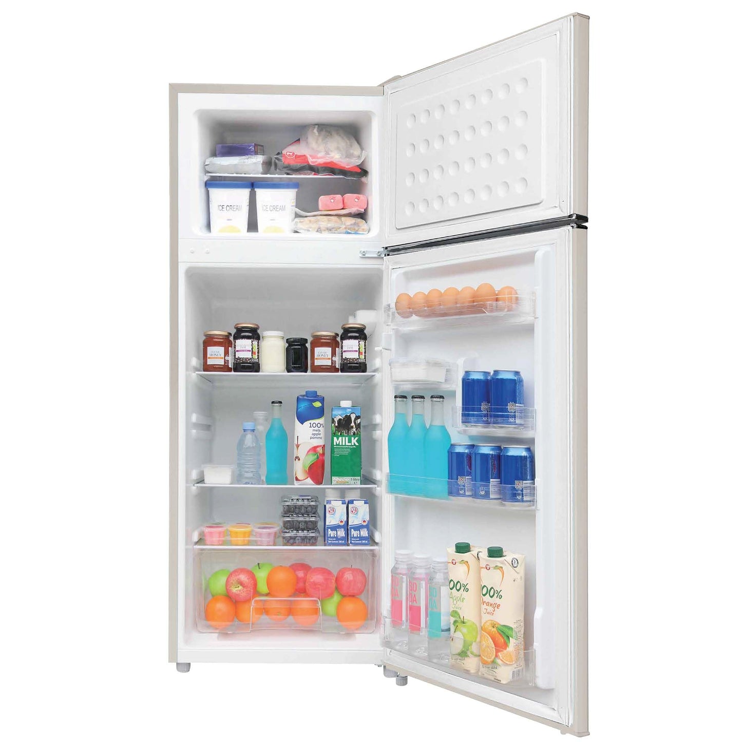 Frigidaire EFR753 Retro Apartment Size Refrigerator with Top Freezer - 2 Door Fridge with 7.5 Cu Ft of Storage Capacity, Adjustable Spill-Proof Shelves, Door & Crisper Bins, CREAM