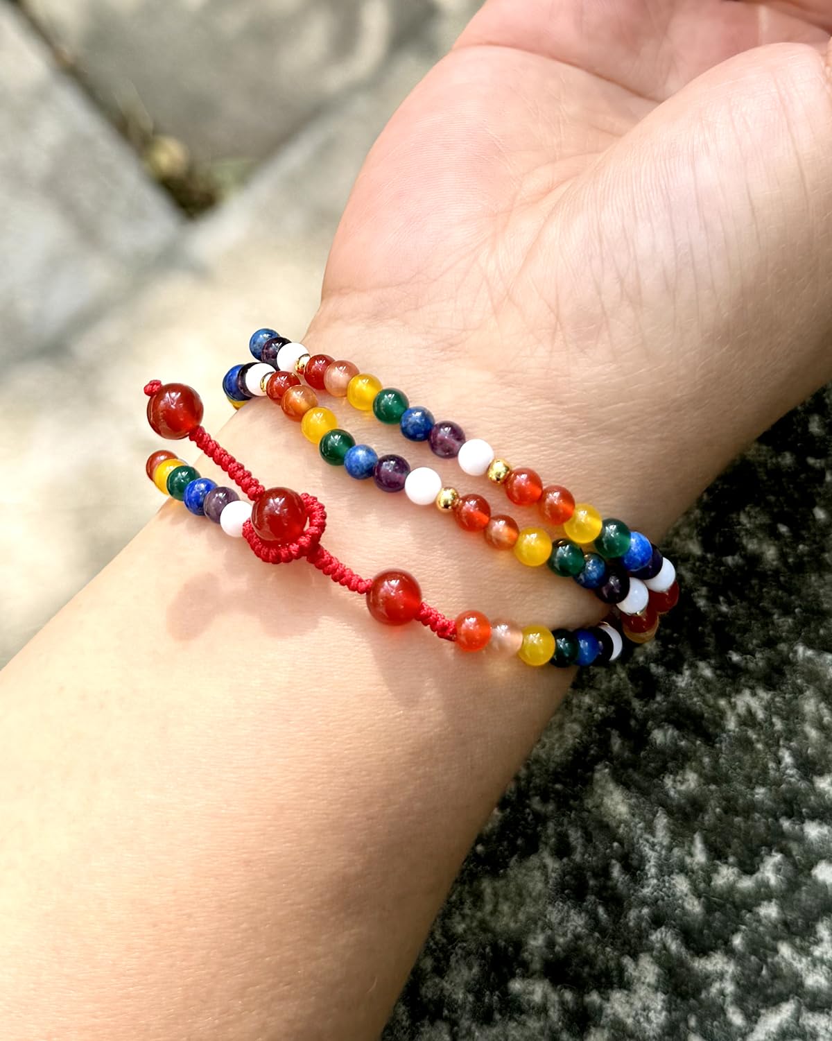 Jewever 7 Chakra Beaded Bracelet Necklaces for Women Handmade Wrap Reiki Crystals Yoga Meditation Balance Jewelry Relaxation Gifts