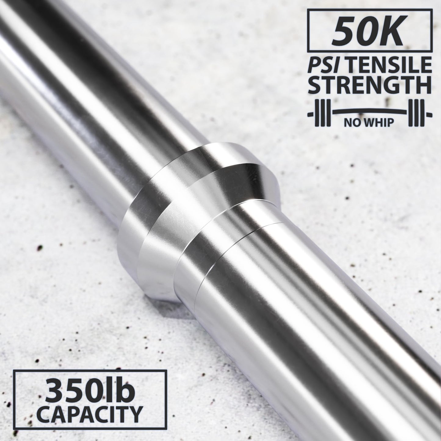 Synergee 1" Olympic Barbell Standard Weightlifting Barbell. 4.7'-foot Bar Weighing 5.58 KG/12.3 LB. Compatible with 1”-Opening Plates."