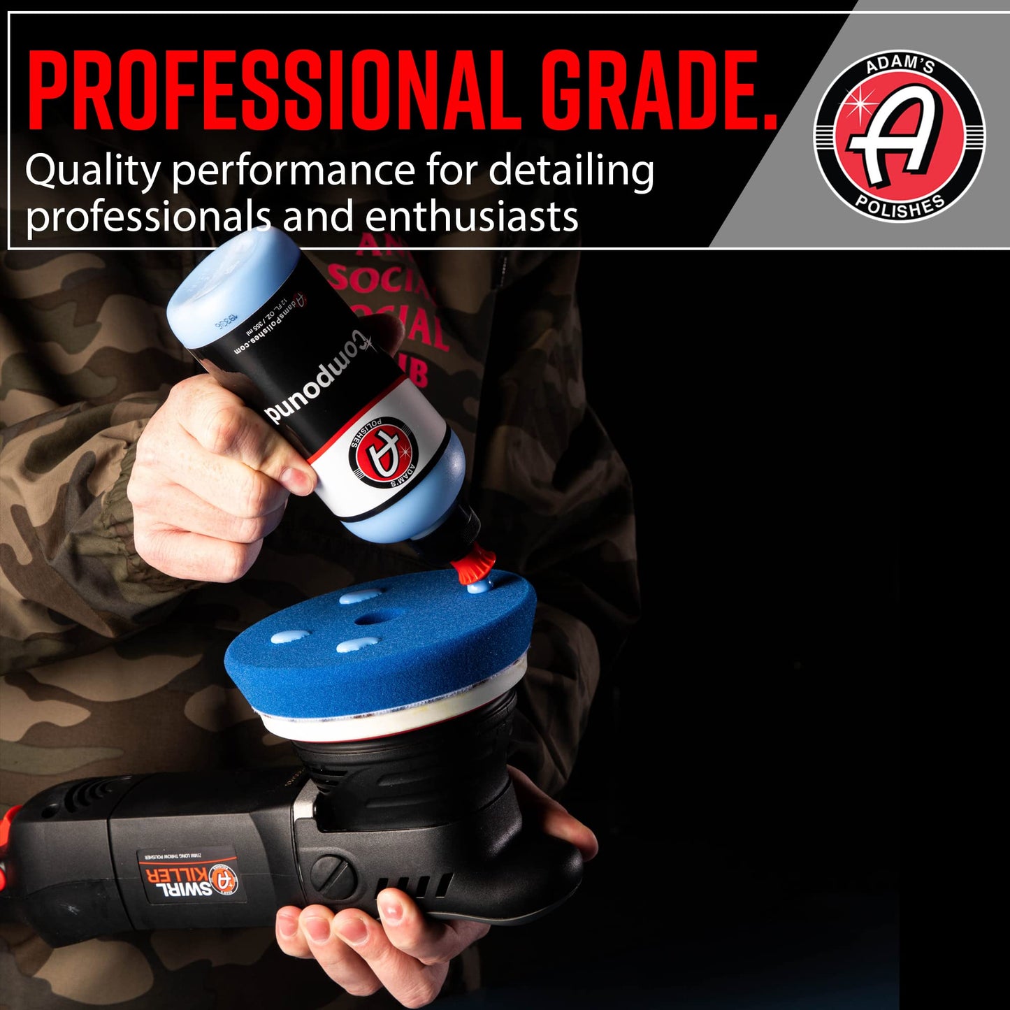 Adam's Polishes Swirl Killer 21mm Polisher - Orbital Polishing Paint Correcting Buffer Tool - Car Scratch Remover, Correcting Polish - Use Post Car Wash Clay Bar & Pre Wax or Ceramic Coating