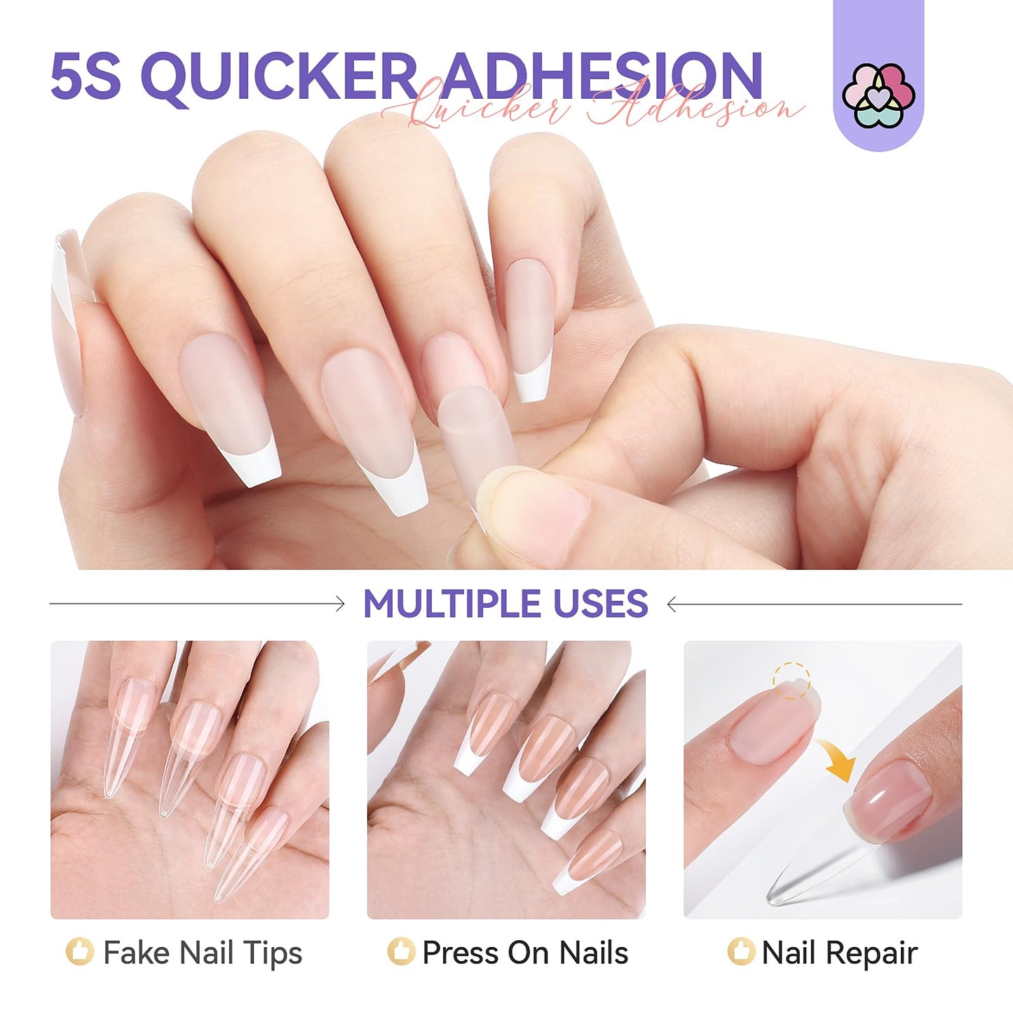SAVILAND SSPro Acrylic Nail Kit: Clear White Pink Acrylic Powder for Beginners Acrylic Liquid Set with Brush Nail Practice Finger Essential Oil for Acrylic Nails Extension Christmas Gift Home DIY