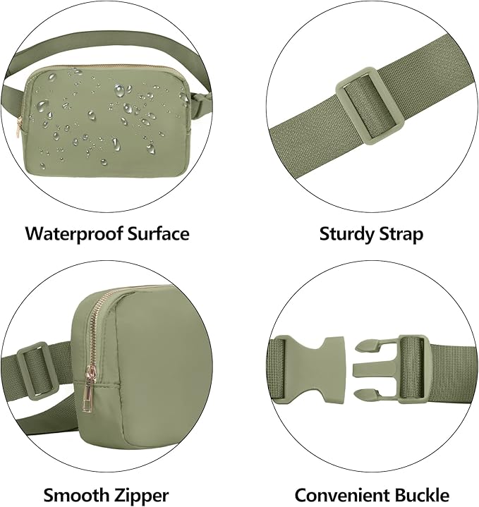 VOROLO Fanny Pack For Women And Men Crossbody Bag Belt Bag with Adjustable Strap Graduation Gifts