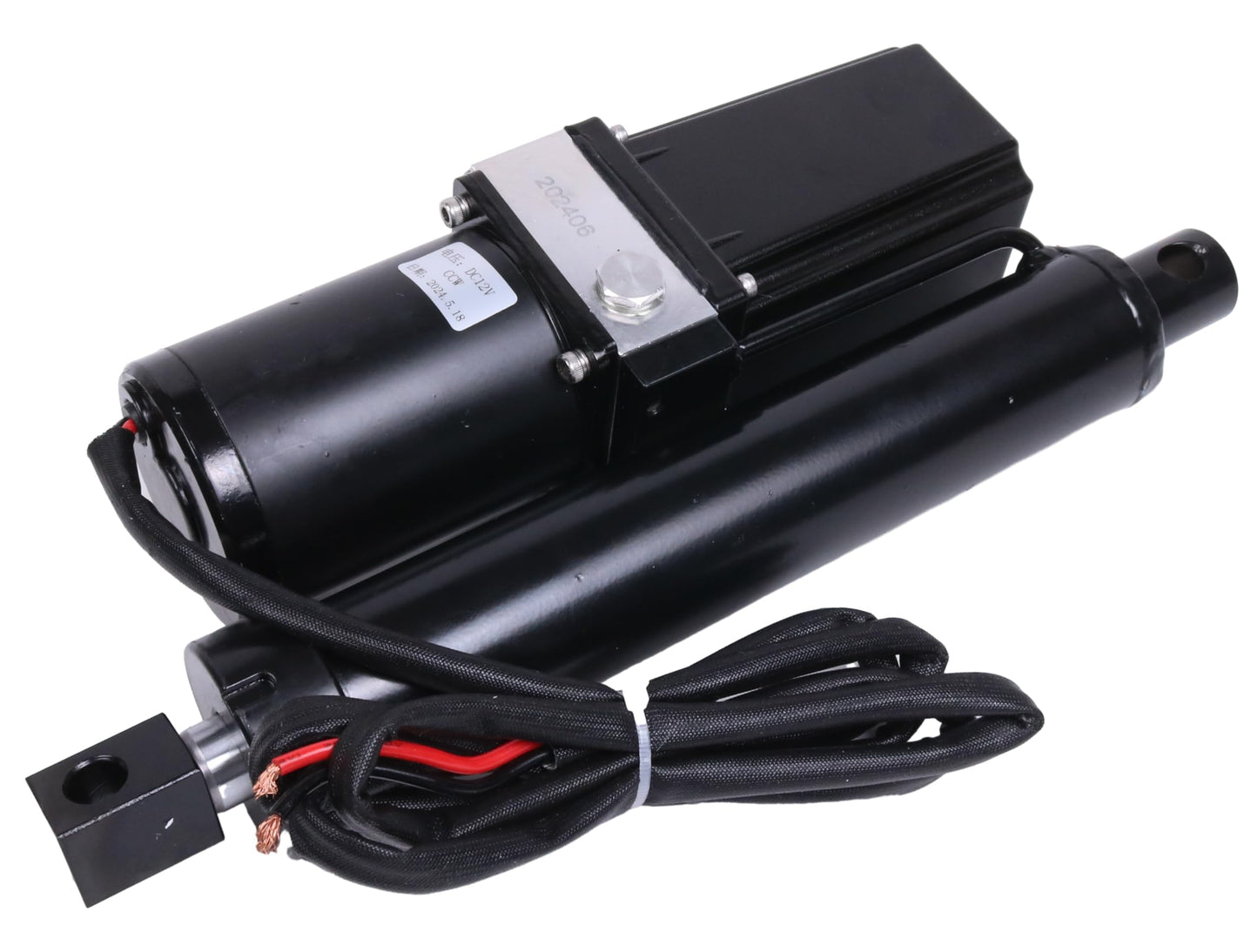 JEENDA DC 12V 8" Hydraulic Motor Heavy Duty Electric Linear Actuator 1760lbs Compatible with Dump Trailers, Lift Tables, Solar Tracking System, Wheelchair Lift,Tractors,Cleaning Vehicle