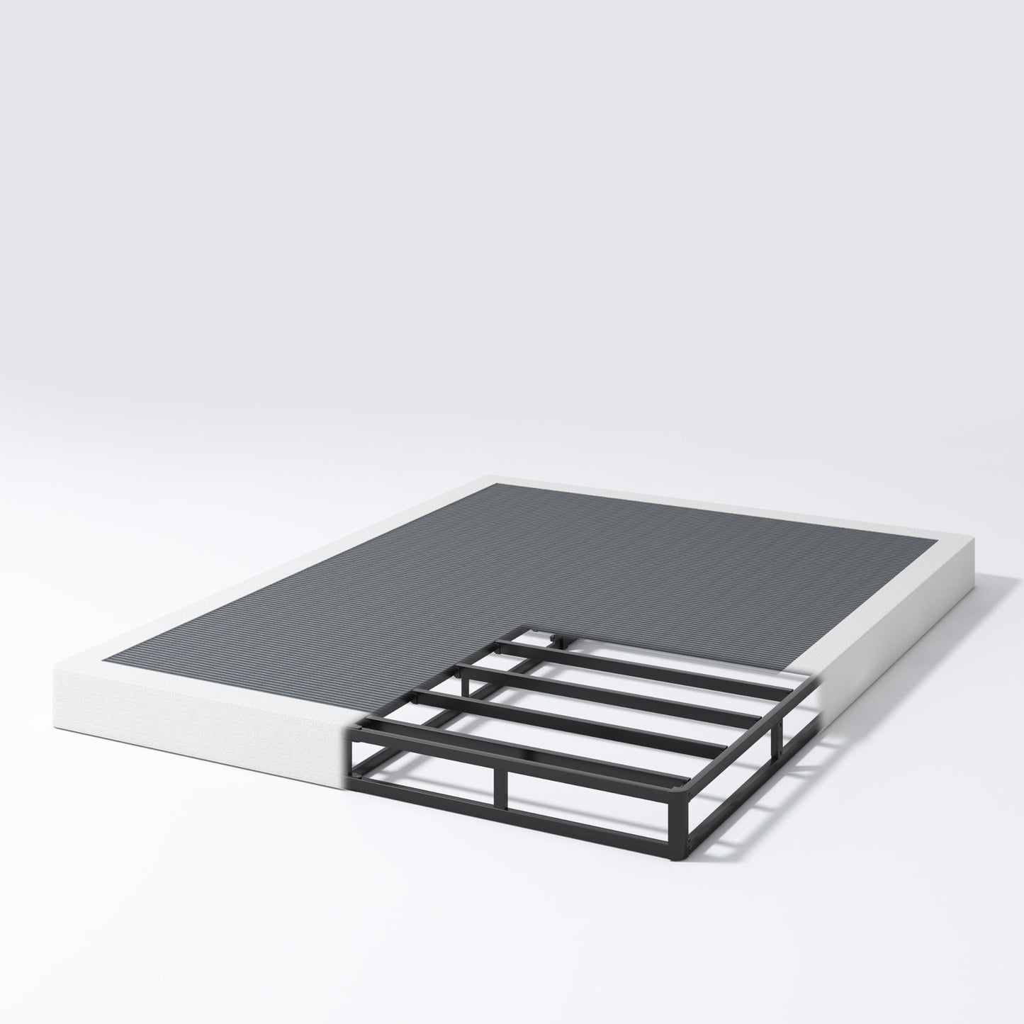 NHODIR 5 Inch Queen Box Spring-Heavy Duty 3000LBS Metal Bed Foundation, Noise-Free & Tool-Free Easy Assembly,Mattress Support Base for Queen Size Bed