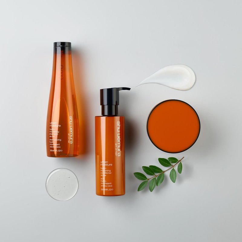 shu uemura art of hair Urban Moisture Hydro-Nourishing Deep Conditioner - Detangles, Smooths, and Reduces Frizz, Hydrates and Nourishes Dry Hair, Fights Pollution, 1.3 Fl Oz