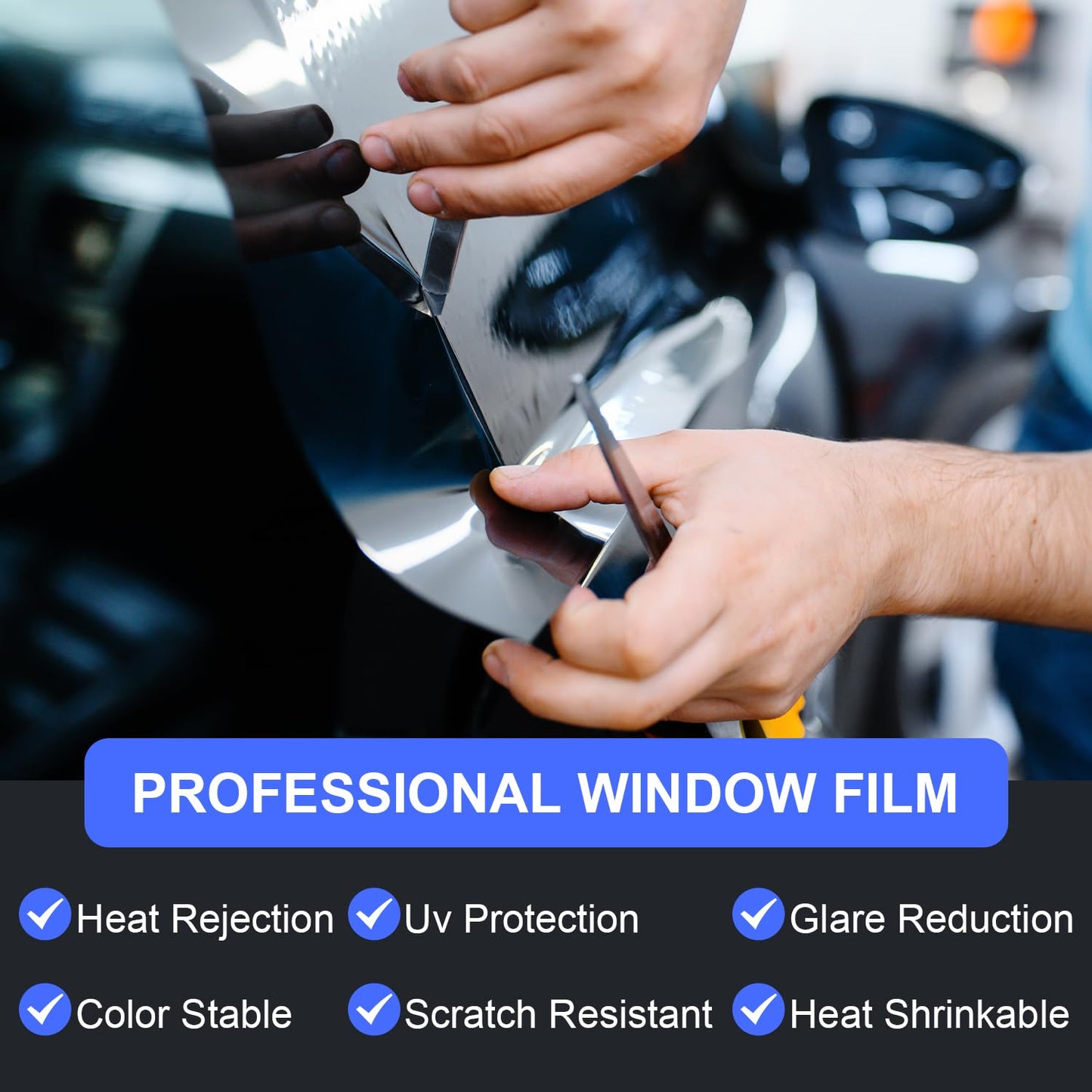 LuxeShade 2-Pack Car Window Tint – Premium Carbon 5% & 20% VLT Privacy Window Films, UV/IR Heat Blocking, Scratch & Fade Resistant (1Ply 24"*100ft + 2Ply 36"*100ft)