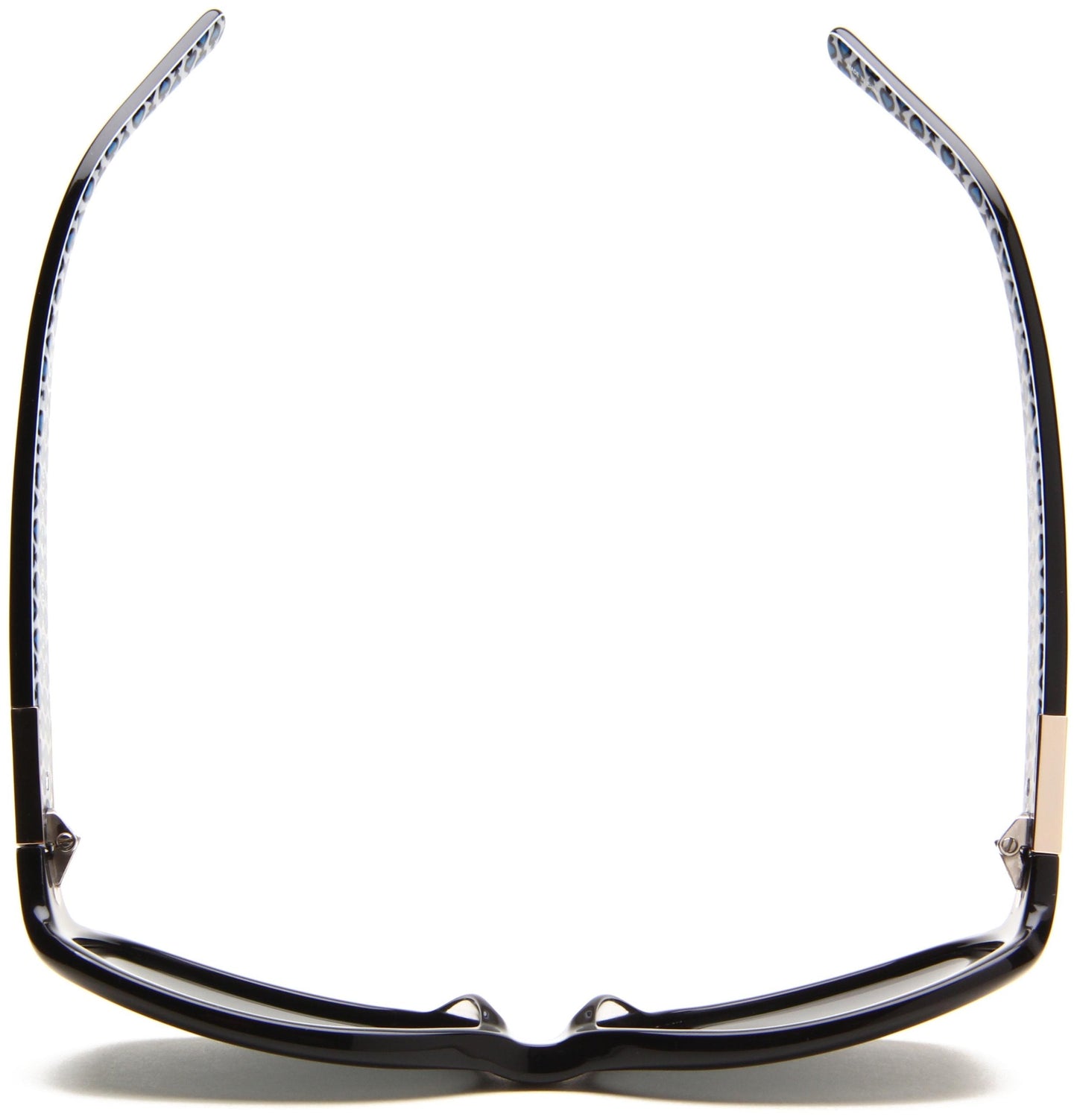 kate spade new york Womens Annika/P/S Butterfly Sunglasses, Black Blue Pattern, 56mm