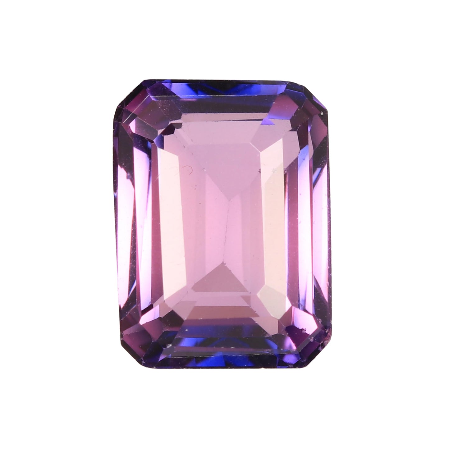 REAL-GEMS AAA+ 14.9 Carat Pink Kunzite Emerald Faceted Cut Loose Gemstone for Jewelry Making
