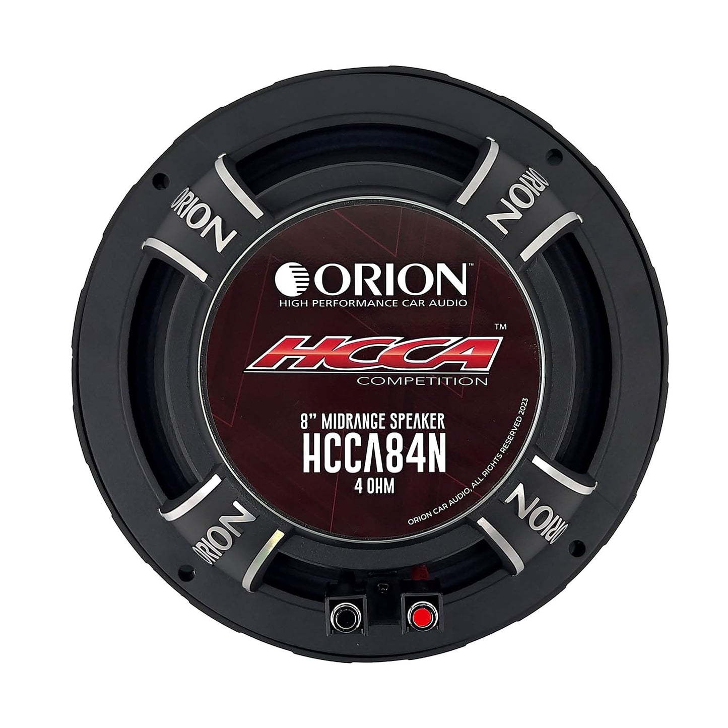 ORION HCCA84N HCCA Series 8” Ultra Efficient Neodymium Midrange Loudspeaker, 2000W Max Power, 500W RMS, 4 Ohm, 2.5” Voice Coil - High Output Pro Car Audio Stereo, Premium Quality Speaker (Pair)