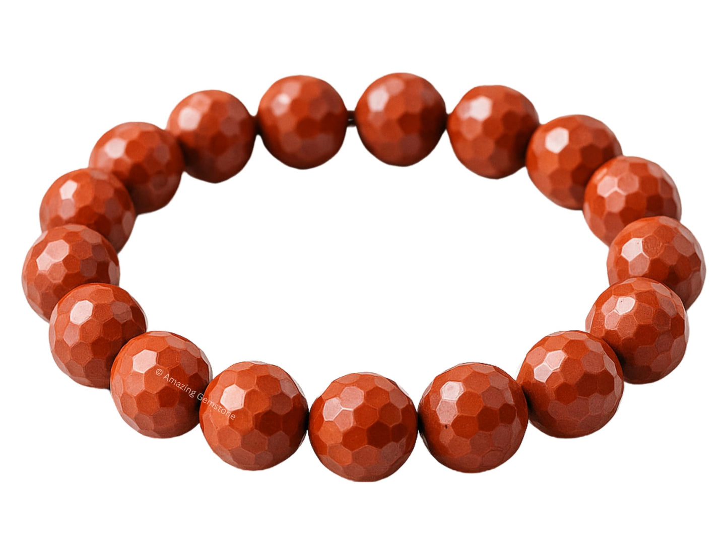 Amazing Gemstone Red Jasper Bracelet for Women - Chakra Mens Bracelet Protection Crystals and Healing Stones - Blessing Bracelet Spiritual Meditation Gift Christmas Stocking Stuffers