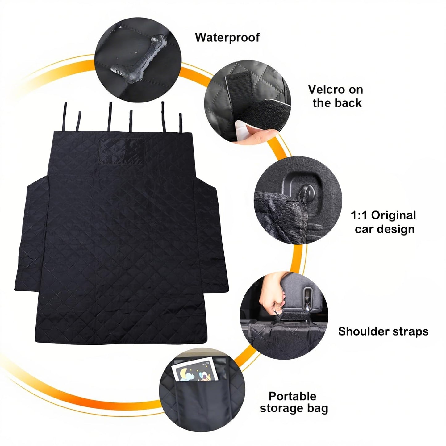 for Hummer EV SUV 1 Car Trunk Organizer Storage Cargo and 1 Rear Trunk Cargo Liner for Hummer EV SUV Accessories 2024 2025 2026
