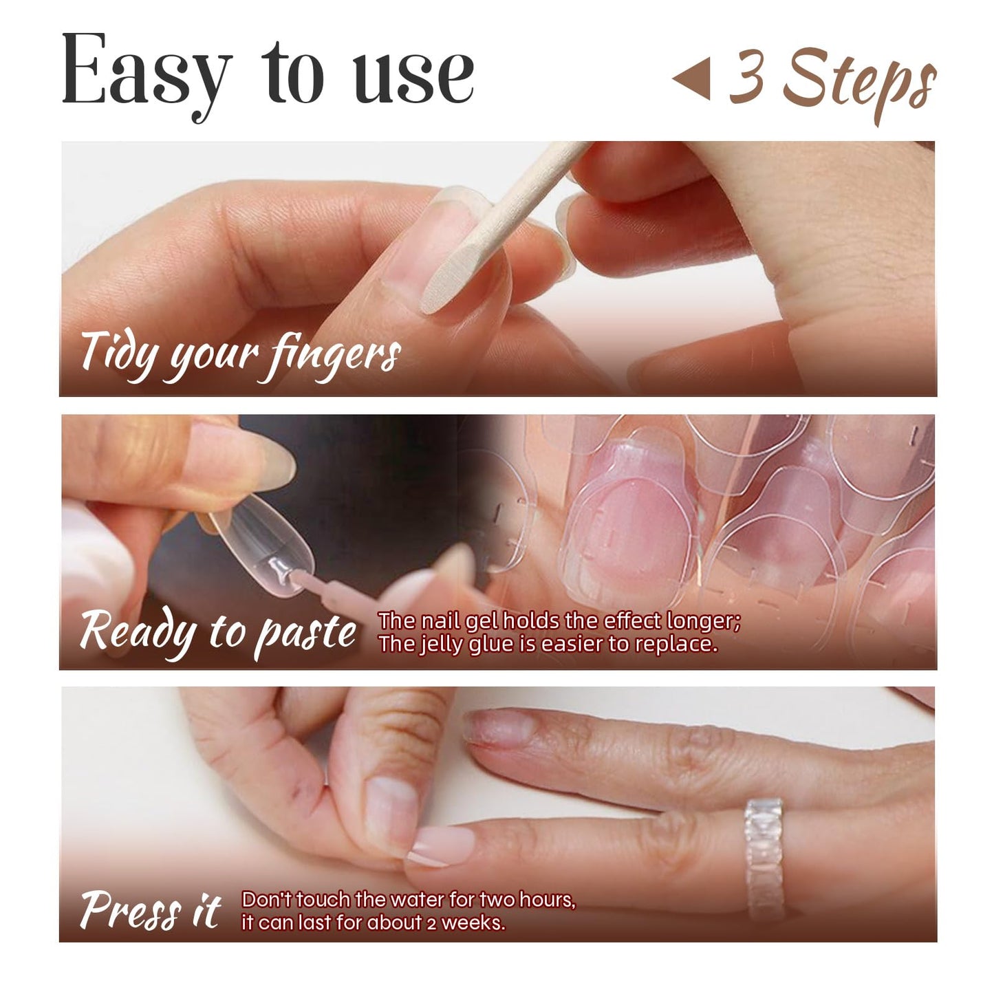24PCS Cute Oval Press on Nails Set - Nude Gel Fake Nails with Pastel Flower Pattern & White French Tip Full Cover Glossy Spring Summer Cute Glue on Artificial Stick on False Nails for Women Girls