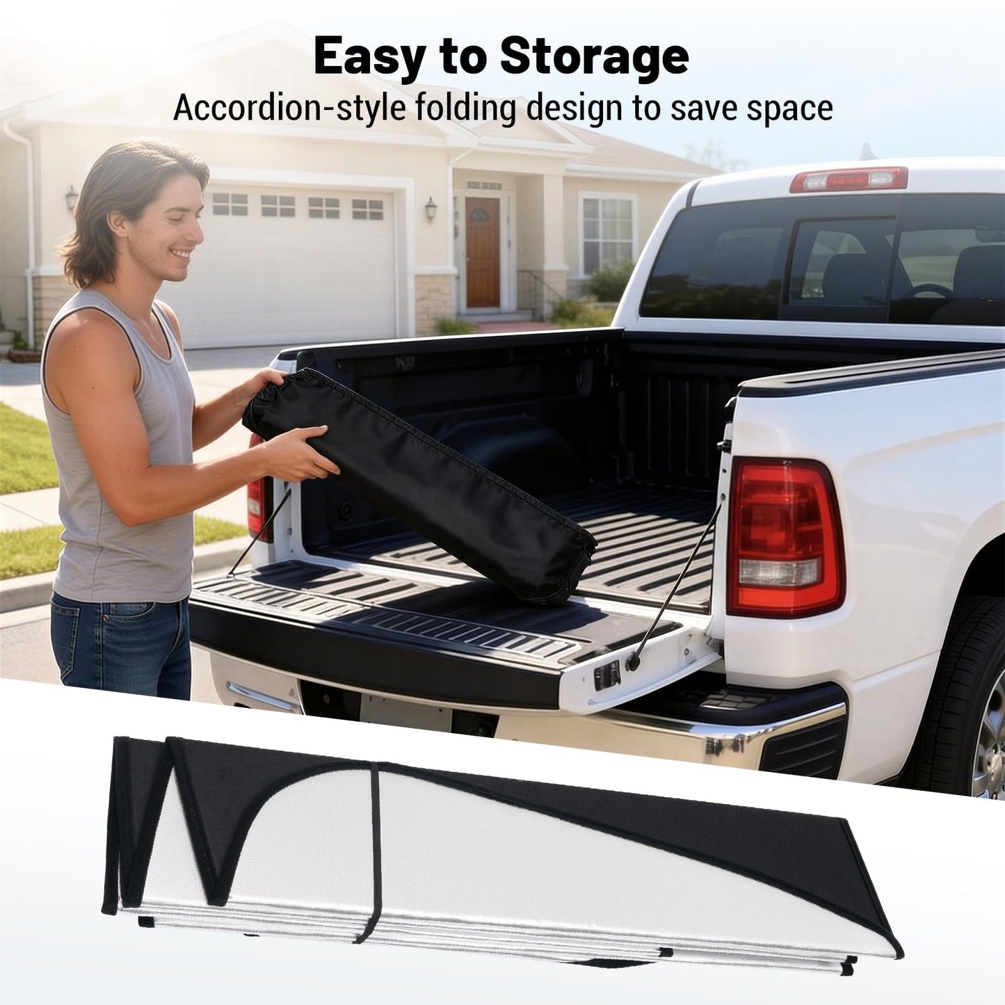 Zaqmru Full Window Sunshades Compatible with Dodge RAM 1500 2019-2026 Sunshade for Car Windshield Side Rear Window Truck Privacy Window Covers (Silver 6PCS)