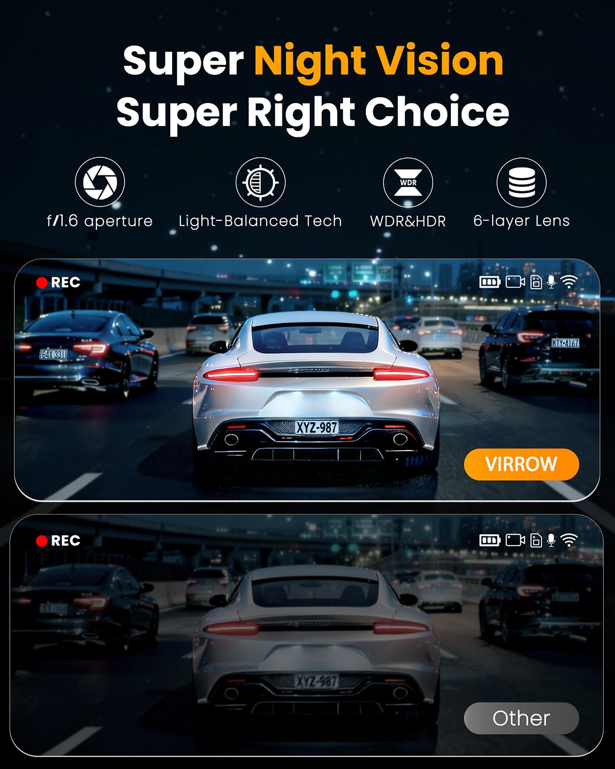 4 Channel 360° Dash Cam Front Rear Inside & Left Right,4K+1080P*3 FHD Car Camera,5GHz WiFi & App Control,8 IR Lamps Night Vision,24H Parking Mode,G-Sensor,Loop Recording,Includes 64GB SD Card（Black）