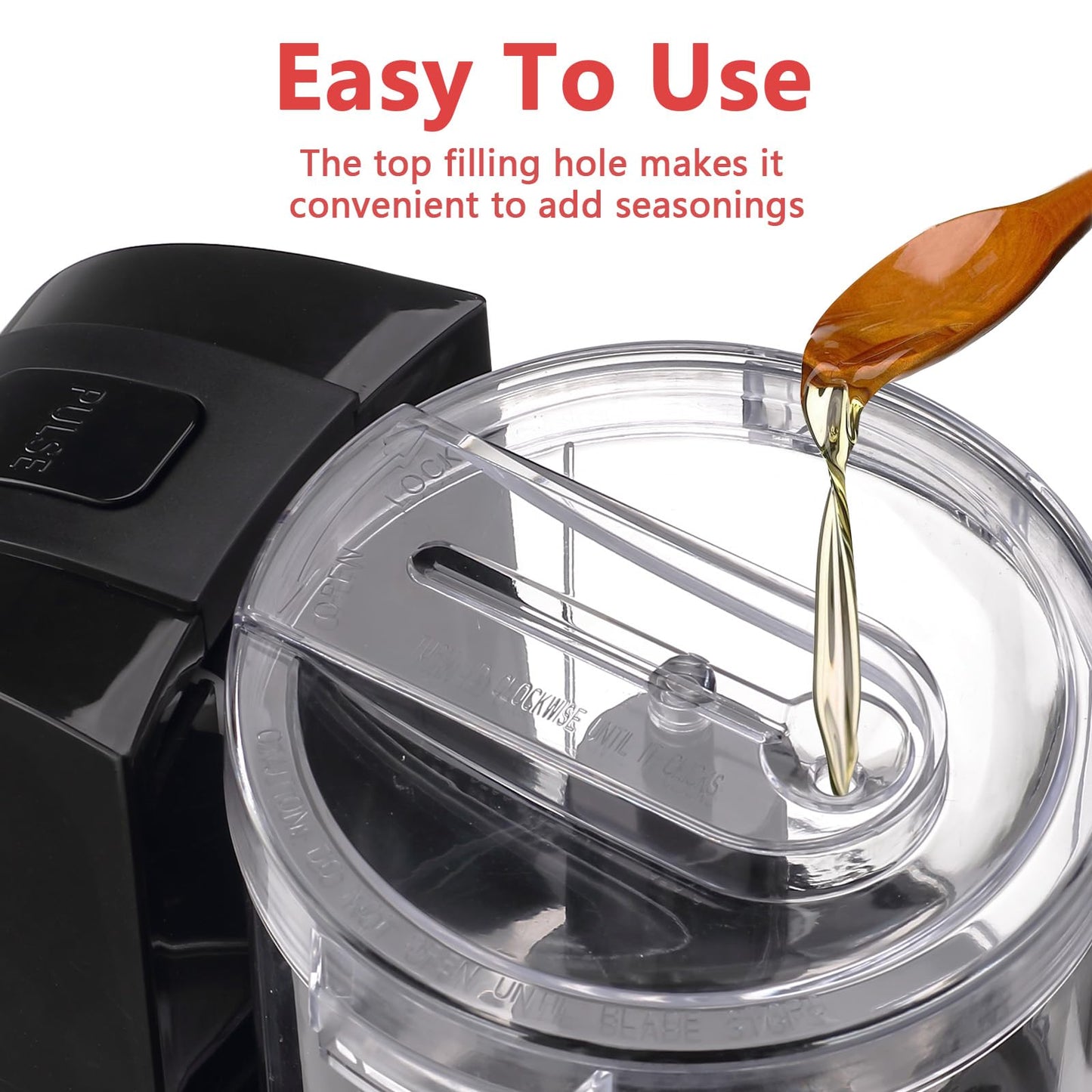 Liebe&Lecker Mini Food Processor,1.5 Cup Mini Chopper for Cutting Vegetable, Garlic,Onion and Meat