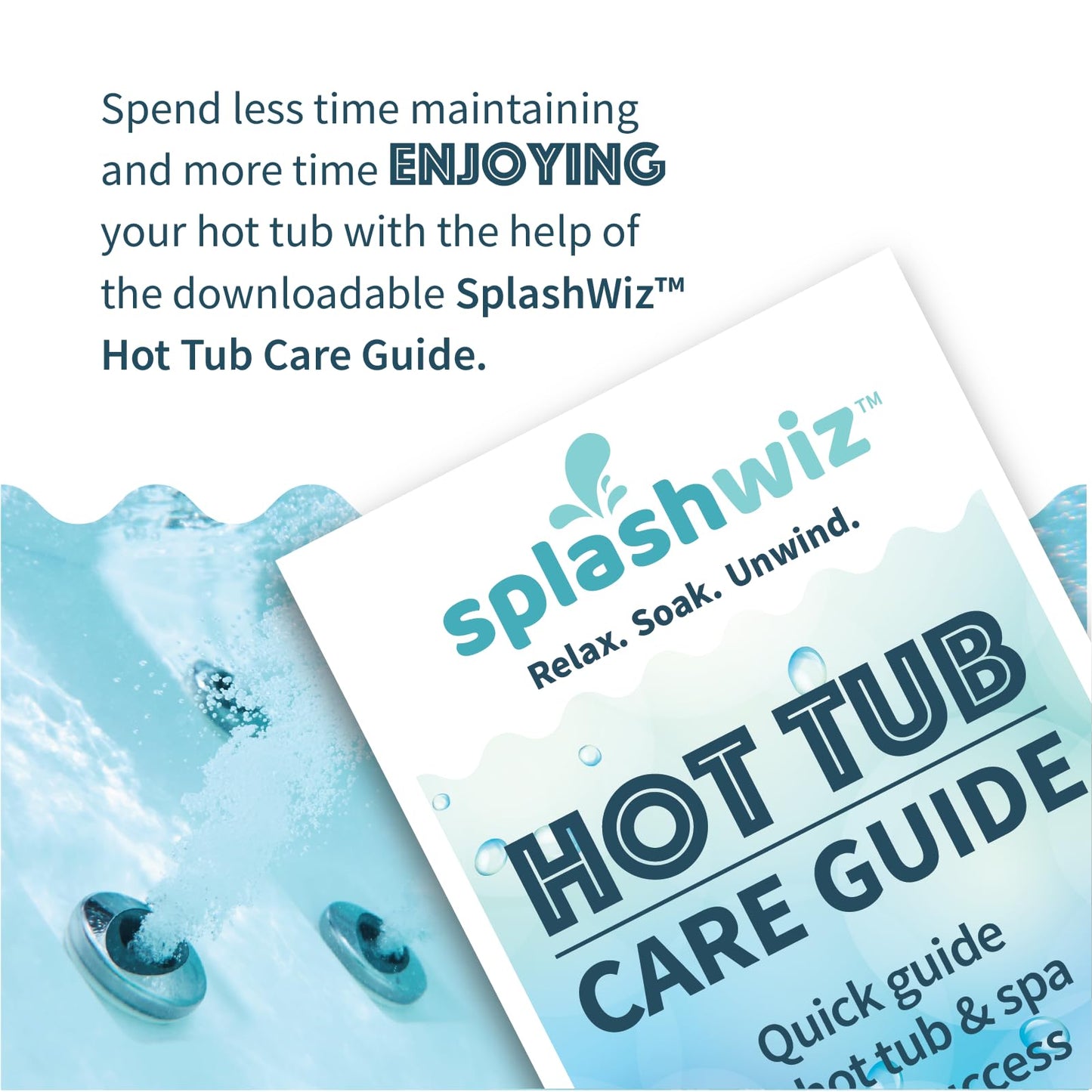 ProTeam Spa Di-Chlor - Hot Tub Chlorine for Hot Tubs and Spa Sanitizer for Hot Tub with SplashWiz Hot Tub Chemicals Care Guide - Made in USA (2 lb)