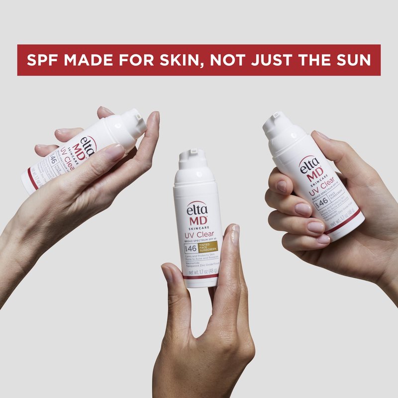 EltaMD UV Daily SPF 40 Face Sunscreen Moisturizer with Zinc Oxide, Daily Face Moisturizer with SPF, Sunscreen, For Dry Skin 1.7 oz Pump (Pack of 2)