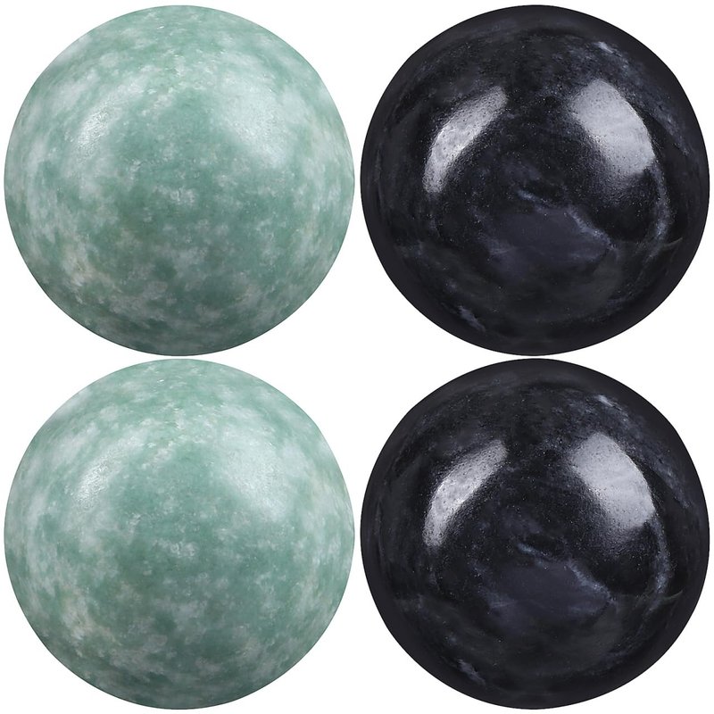 Hemoton 4 Sets Marble Baoding Balls Hand Exercise Ball Chinese Stress Ball for Adult Chinese Meditation Balls Hand Exercise Massage Alleviating Memory Loss Health Massage