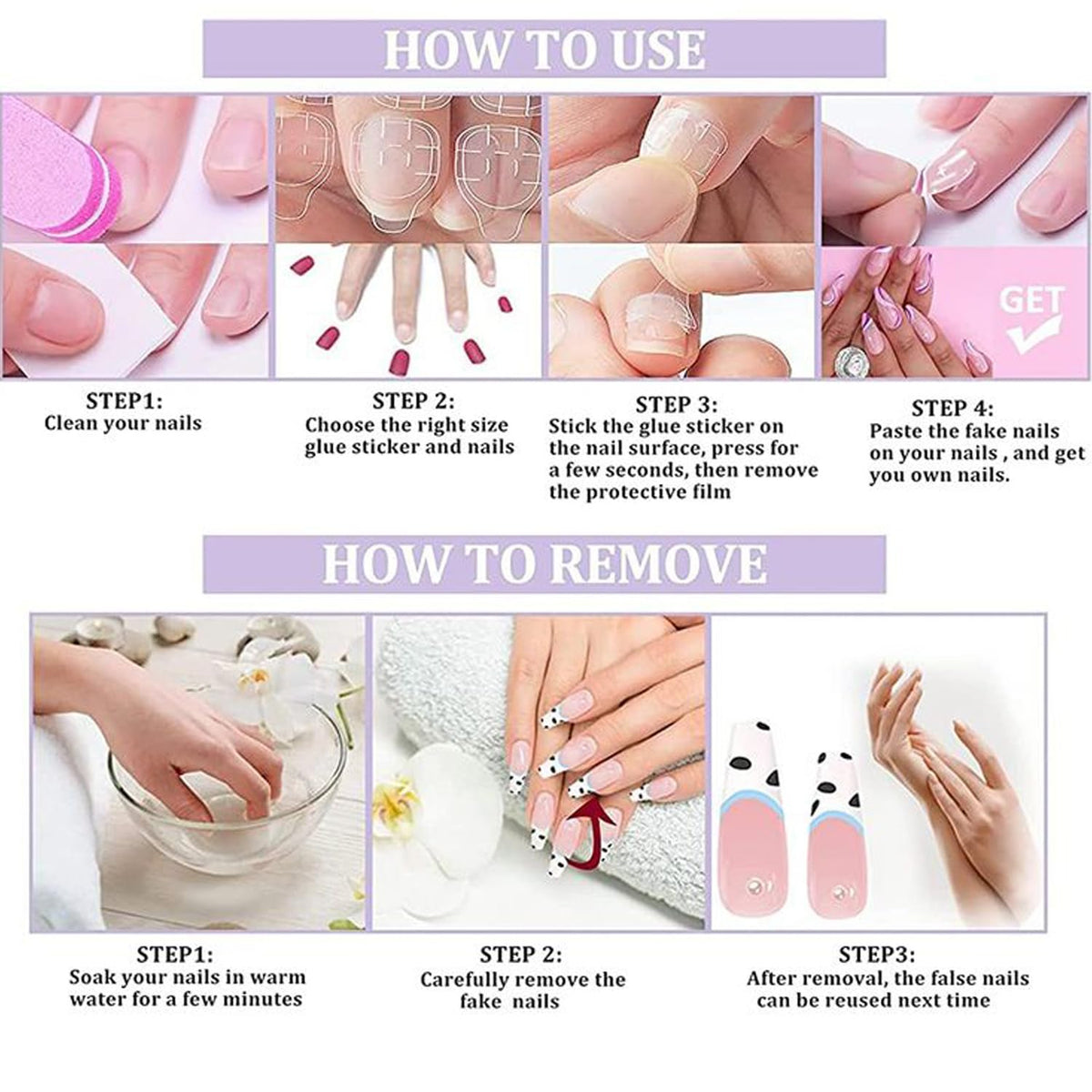 30Pcs Medium Almond Press on Nails Leopard French Fake Nails Heart Cherry False Nails Zebra Stripes Acrylic Stick on Nails Black Stripe Full Cover Y2K Star Glossy Gel Artificial Glue on Nail for Women