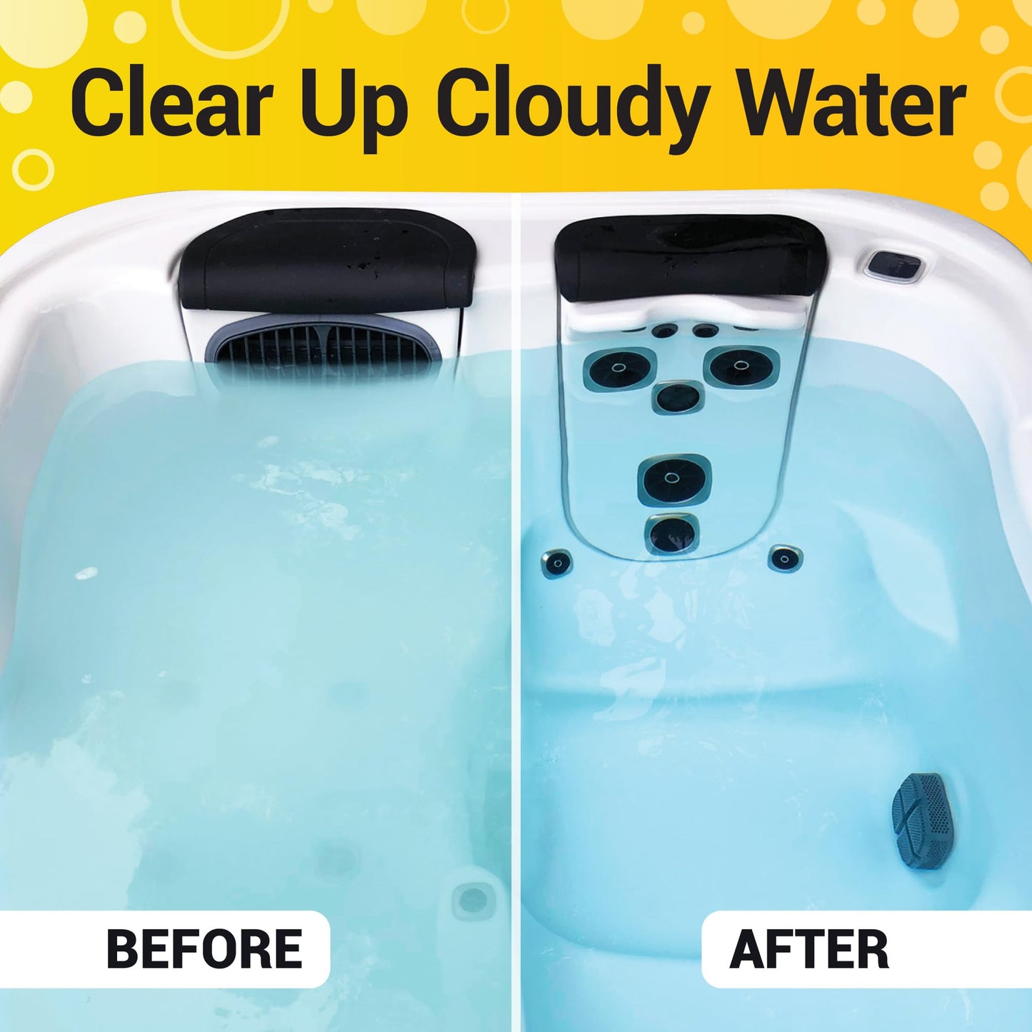 Bio Ouster 3in1 Weekly Hot Tub Cleaner, Conditioner, Clarifier - Hot Tub Chemicals for Standard & Inflatable Spas - Spa Chemicals for Crystal Clear & Sparkling Clean Water - Made in USA (4 Week Kit)