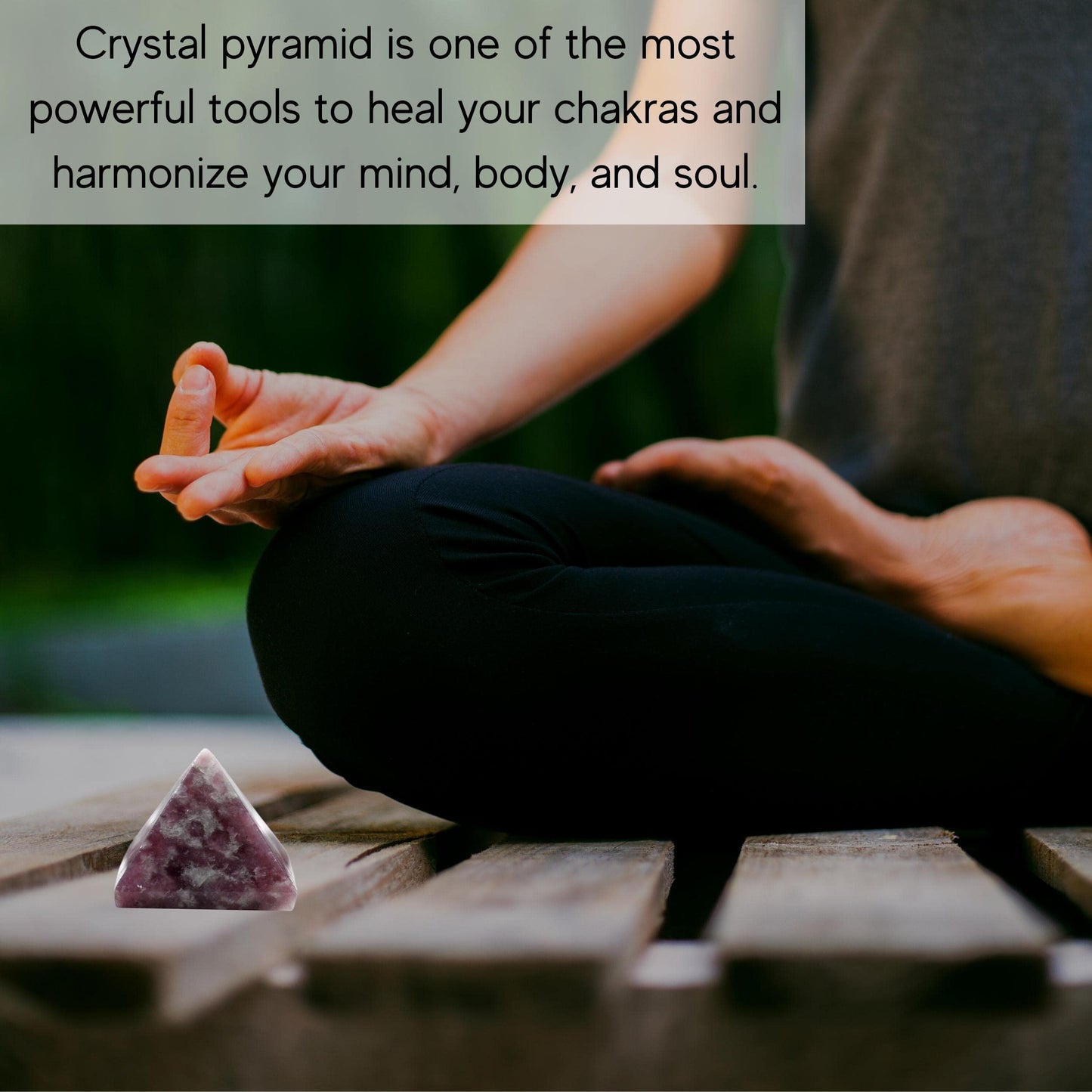 Amazing Gemstone Lepidolite Pyramid Crystal Healing Stones - 1" Great Pyramid Figurine of Natural Stone Pyramid for Meditation, Reiki, Chakra Balancing and Crystal Pyramids Grid