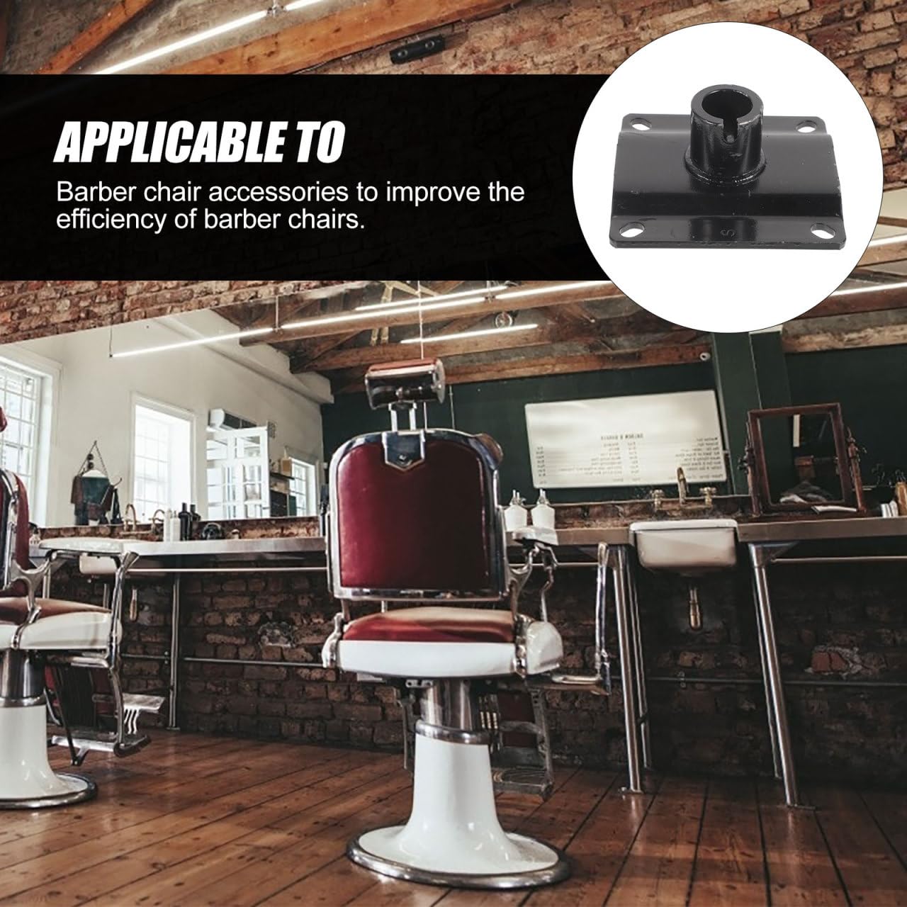 JECOMPRIS Barber Chair Accessories Barber Chair Replacement Hydraulic Connector Heavy-Duty Barber Salon Repair Sturdy Repair Repairing Part Connector Part