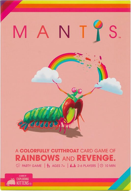 Exploding Kittens Mantis 2-6 Players - Ages 7+ - 10 Minutes to Play - Cutthroat Matching Card Game - Ideal for Party, Family Game Night, Kid and Adult