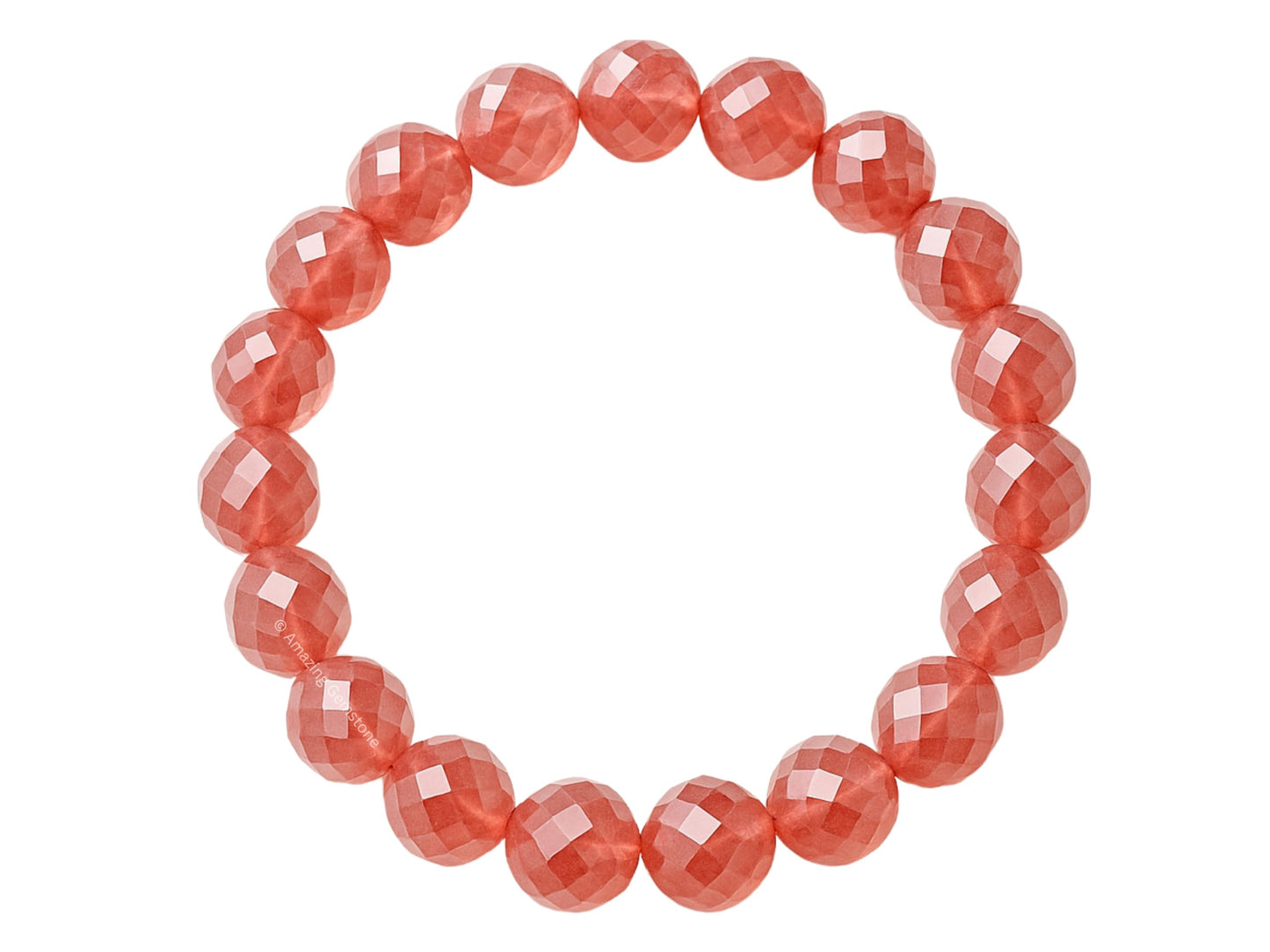 Amazing Gemstone Cherry Quartz Bracelet for Women - Chakra Mens Bracelet Protection Crystals and Healing Stones - Blessing Bracelet Spiritual Meditation Gift Christmas Stocking Stuffers